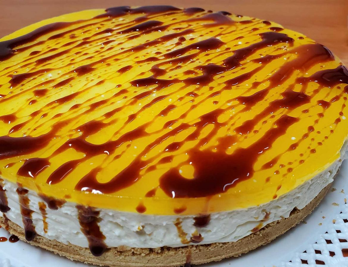 Cheesecake arancia e Carruba