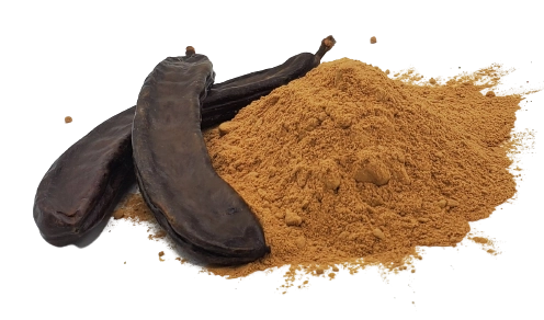 Farina di carruba con carrube