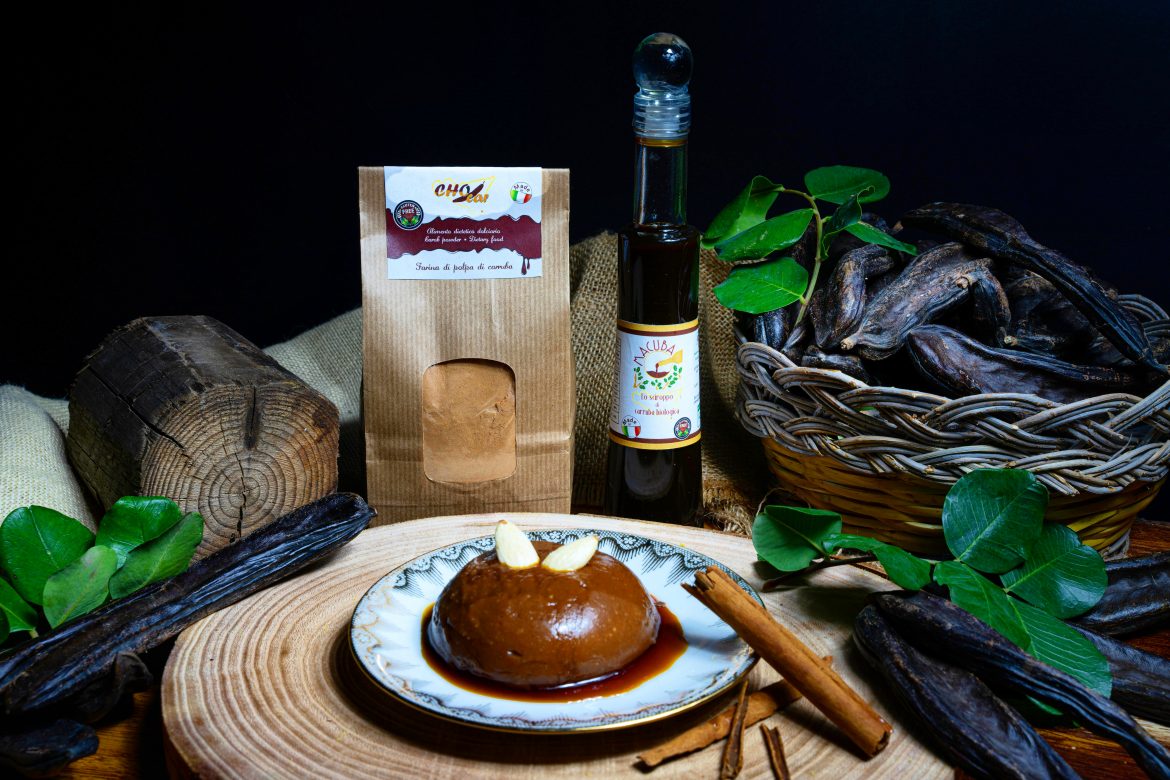 Budino alla mandorla e carruba VEGAN