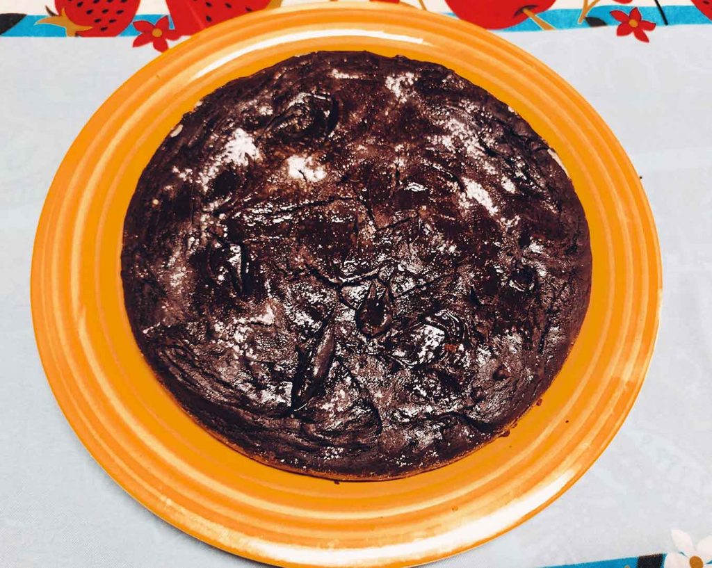 Brownie alla zucca e farina di carruba
